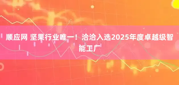 顺应网 坚果行业唯一！洽洽入选2025年度卓越级智能工厂